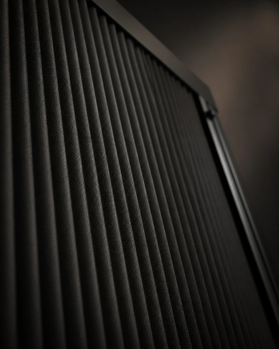 Close view of the continuous Dawnproof honeycomb shade